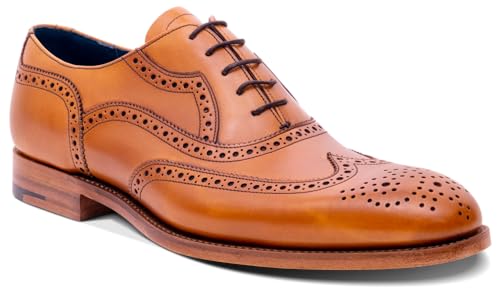 BARKER Bladen Men's Handmade Leather Brogue Oxford Dress Shoes – Premium Formal Footwear for Men