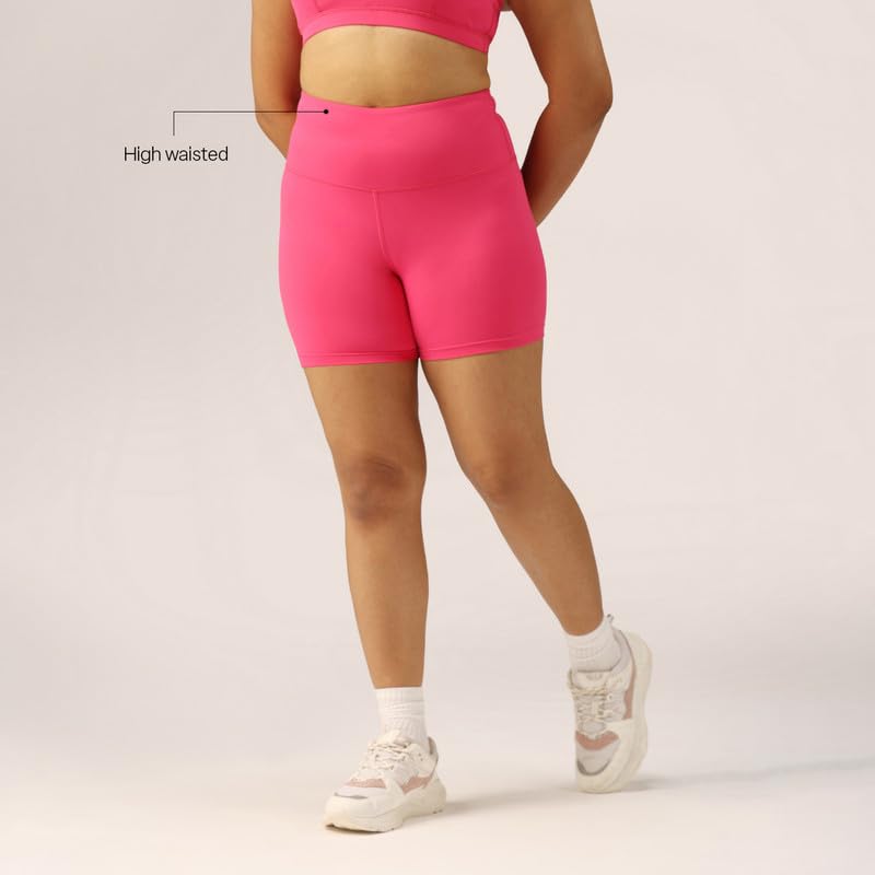 Image of BlissClub Ultimate Shorties Lite | Gym Shorts for Women Workout, Sports Shorts, Swim Shorts and Shapewear for Tummy | High Waist and Back Pocket