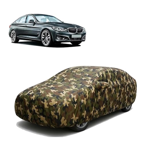 Image of Sulfar 100% Waterproof Car Body Cover Compatible with Mirror for BMW 3 Series with Long Lasting Durable Material (Triple Stitched, Full Bottom Elastic, Camouflage Army)