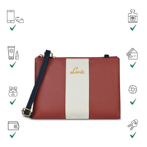 Image of Lavie Women's Lynn 2C Colorblock Crossbody Sling Bag | Top Zip Sling Bag | Ladies Purse Handbag | Gift for Women