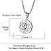 AZFVBQL Compass Necklace for Men Chain Stainless Steel Compass Pendants Male Jewelry