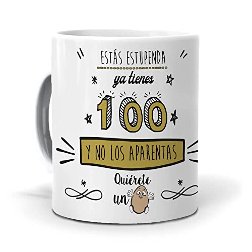 mundohuevo Taza Ya Tienes 100 y no los aparentas. Cerámica AAA - 350 ml.