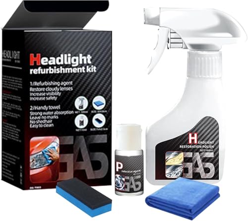 Automotive Headlight Restoration Kit 2025 New Automotive Headlight Cleaner, Multifunctional Car Headlight Polishing, Oxidized Kit for All Vehicle Types