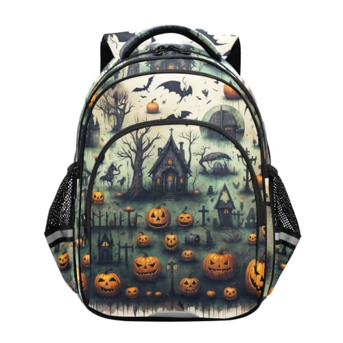 Sac à dos enfant cartable scolaire motif citrouille pour fille et garçon de maternelle