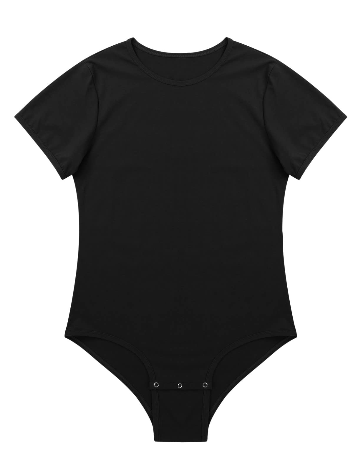 FEESHOW Herren Body Kurzarm Bodysuit Jumpsuit Fitness Sport Shirt Erwachsene Strampler Einteiliger Unterwäsche Nachtwäsche