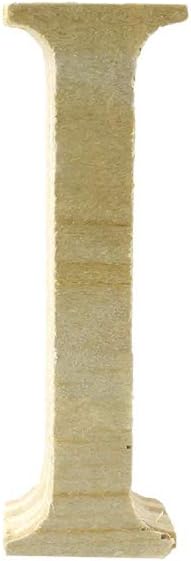 Homeford Pine Standing Wood Letter I, 2-Inch, 3-Count
