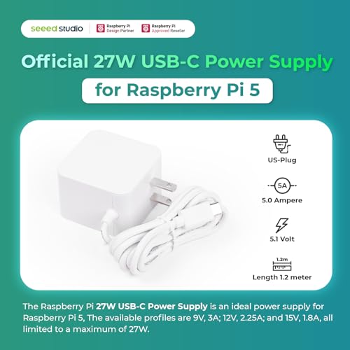 Image of Seeed Studio Raspberry Pi 5 Starter Kit - 8GB RAM,128GB Micro SD Card pre-Loaded with 64-bit Raspberry Pi OS