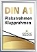 Produktbild Plakatrahmen DIN A1 | 25mm Alu Profil, eckig | Silber | inkl. entspiegelter Schutzscheibe und Befestigungsmaterial | Bilderrahmen Klapprahmen Wechselrahmen Posterrahmen Rahmen | Dreifke®