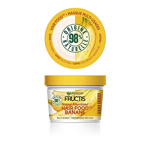 Garnier Fructis  Mascarilla para el pelo Food Banana 390 ml  Lote de 3 unidades
