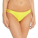 Cyn Luca womens Strappy Side Bikini Bottoms, Sunshine, Medium US