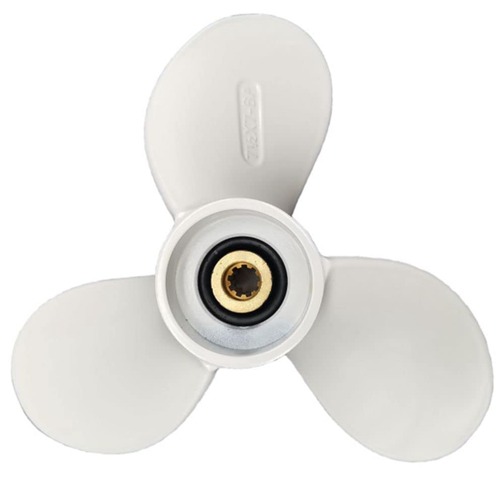 Boat Engine Motor Propeller Compatible with Yamaha Outboard 6E0-45943-01 6E04594301 6E0 45943 01 4HP 5HP 6HP 7-1/2 in X 7 in D0345