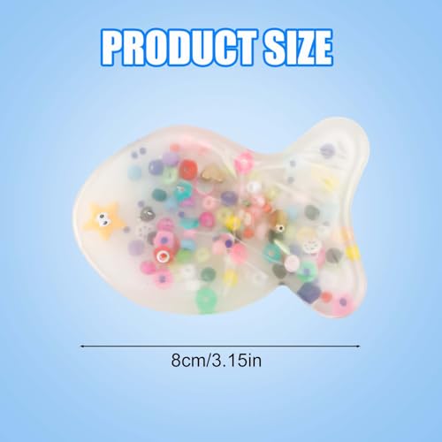 Hautzupfspielzeug, Kreativ Perlenpick-Zappelspielzeug Stressabbau Ruhelosigkeit Pick Pads Kunststoff Picky Pad Fidget Neuheit Picking-Zappelspielzeug als Geschenk Kinder Erwachsene (Fischstil)