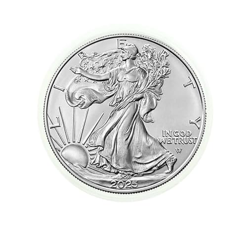 2025 American Silver Eagle .999 Fine Silver in Direct Fit Air Tite with our Smyrnacoin Certificate of Authenticity Dollar Uncirculated US Mint