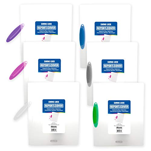 Chemises de classement plastique translucide BAZIC organiseur documents portable A4 lettre