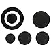 Upgraded Cooker Hat Set Oven Gas Hob Burner Crown Flame Cap Cover for Kitchen Fit For SABAF Stove Handles Lid Kit Quality Metal Stove knob （6 PCS）