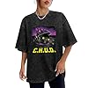 SATURNin&pd Fashionable Men's Retro T-Shirt C.H.U.D. Cannibalistic Humanoid Cotton T-Shirt Black S #1
