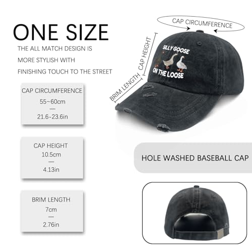 Image of Funny Silly Goose Hat Silly Goosee On The Loose Hat for Women Dad Hats Funny Hats