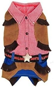 Dog Costume - Cowboy Costumes Dress Your Dogs Like a Rodeo Cow Boy(Size 1)