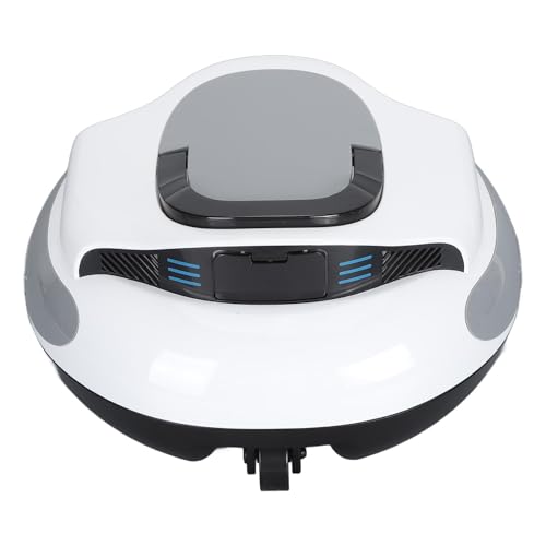 Generic Aspiradora de Piscina Automática, Activada por un Botón, Pantalla LED Inalámbrica, Batería de 5000 MAh, 100 Minutos Duro, Limpiador Piscinas para Poco Profundas (Enchufe de la UE)