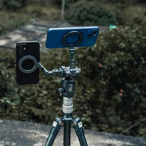 Support magnétique pour téléphone portable réglable pour vlogging sans vibrations