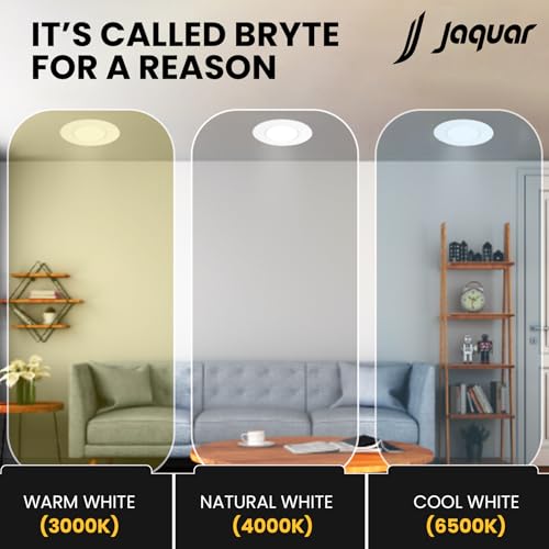 Image of Jaquar 9W Bryte Slim Downlight Cool White with Aluminum Housing-Built-in Driver | High Lumens | Slim Design | 2-Year Warranty | Easy and Quick Installation | Pack of 2