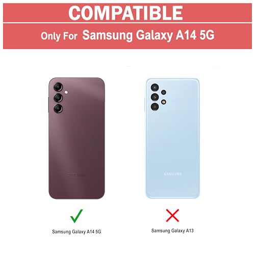 Image of Zapcase Back Case Cover for Samsung Galaxy A14 5G | Compatible with Samsung Galaxy A14 5G | Clear Case with Camera Protection | TPU + PC Matte Black