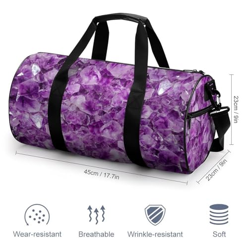 Sac week-end fleur violette compact pour éviter les suppléments bagages - 2