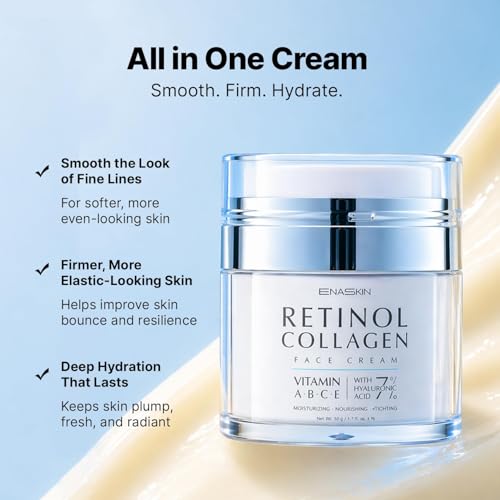 Image of EnaSkin Retinol Collagen Face Cream for Wrinkles, Anti-Aging Moisturizer
