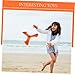 OHPHCALL Thickened Soft Boomerang for Kids Orange Color Interactive Outdoor Game Toy for Beach Fun Recreation and Family Activities