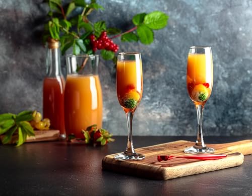 Glasmark Krosno - Set di 6 bicchieri da spumante, 0,2 litri, per champagne e prosecco, 6 x 200 ml - immagine 3