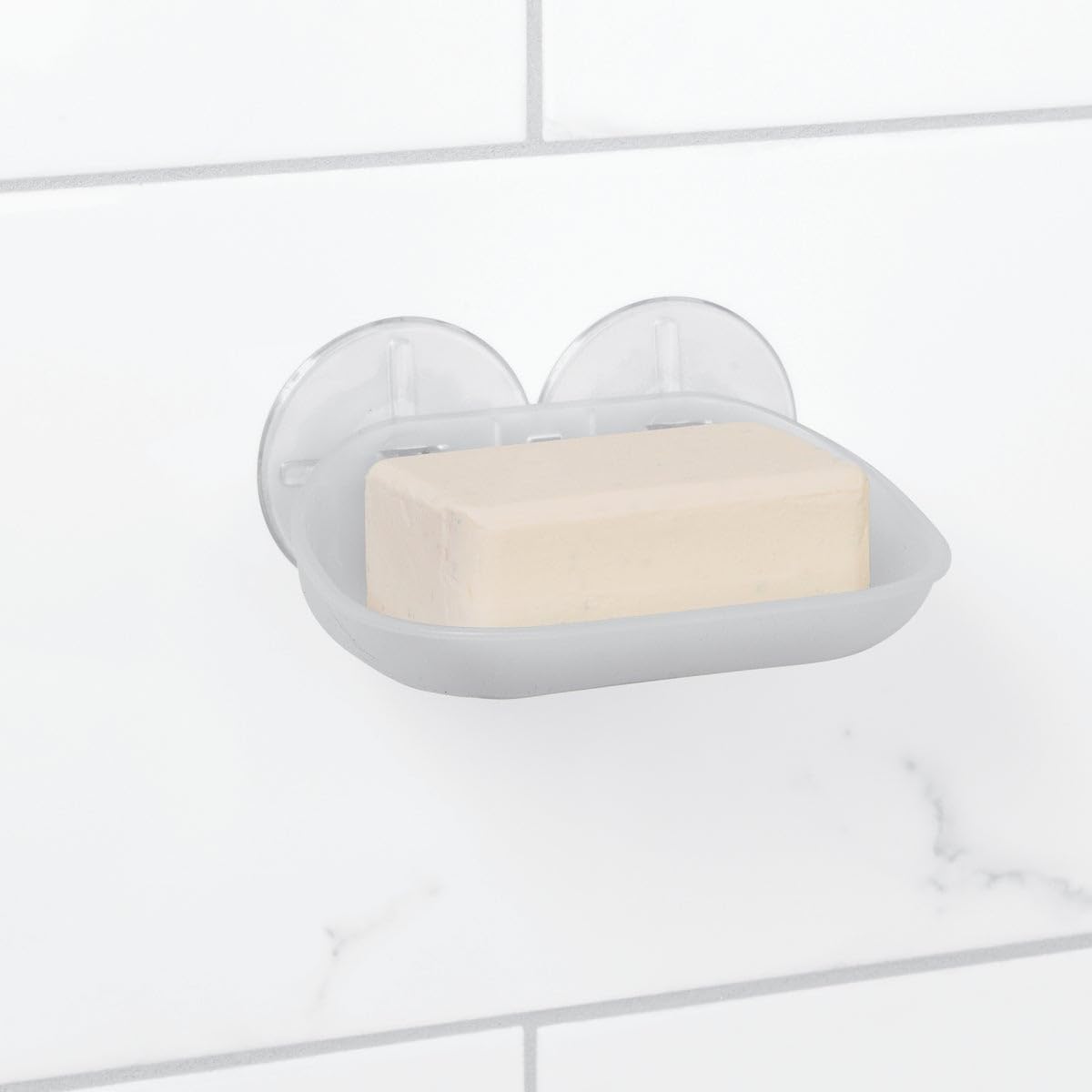 ZPC Zenith Products Corporation Zenna Home 2615KK, Suction Soap Dish, Frosted