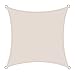 Produktbild Cool Area Sonnensegel Quadratisch 2.5 x 2.5 Meter, Sonnenschutz HDPE wetterbeständig für Garten und Balkon, Creme weiß
