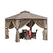 Christopher Knight Home Sonoma Canopy Gazebo, 10 x 10 feet Soft-Top Garden Tent with Mosquito Netting and Shade Curtains for Patio or Deck
