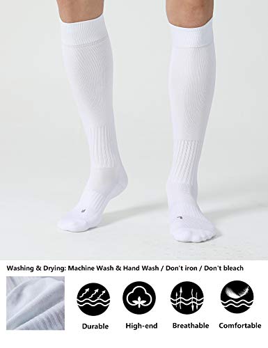 Image of CS CELERSPORT 2 /3 Pack Soccer Softball Baseball Socks for Youth Kids Adult Multi-Sport Compression Knee High Socks