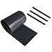 Produktbild Ventanara® Zaun Sichtschutzstreifen PVC für Stabmattenzaun Zaunfolie Anthrazit 19 cm x 40 m inklusive 25 Befestigungsclips