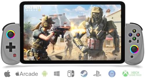 arVin Gamepad Controller for iPad/iPad Mini/iPad Air/Samsung Galaxy Tab/Huawei MatePad/Yoga Tab/iPhone 15/14/Android Phone/PC/Switch/PS4 -Play Xbox Cloud Gaming/PS Remote Play/Steam Link/Call of Duty
