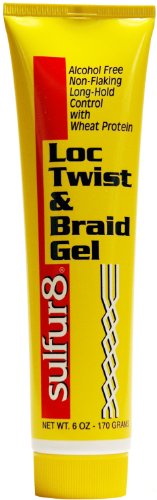Sulfur-8 Loc Twist & Braid Gel 6 oz. (Pack of 2)