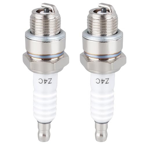 Amavoler Z4C Spark Plug Aftermarket Replacement Parts Fit for 49cc 50cc 66cc 70cc 80cc 2 Stroke Engine Motorized Bicycle Bike Moped Scooter Yamaha JOG50 90 ZX50 QJ50 DX100... (2 pcs)