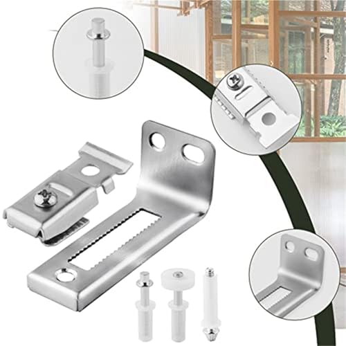 Durable 2set Bi Fold Door Hardware Contains Top and Bottom Pivots Brackets Guide Wheel miniatura 3