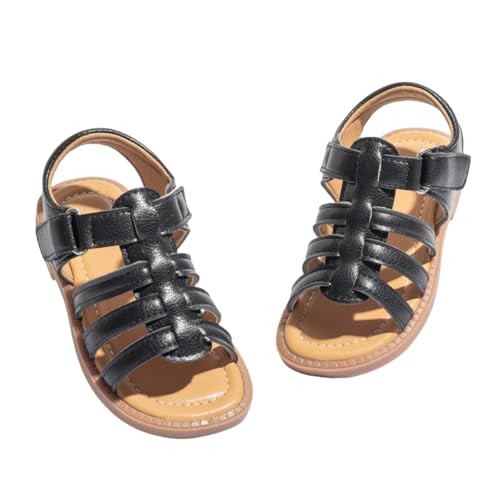 Image of Toddler Girls Sandals Little Girl Summer Flat Sandal Baby Open Toe Outdoor Beach Holiday Dress Shoes