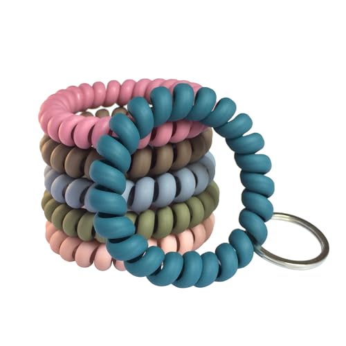 Beaneed 6Pack Keychain Wristlet Set - Retractable Wristlet Keychain &