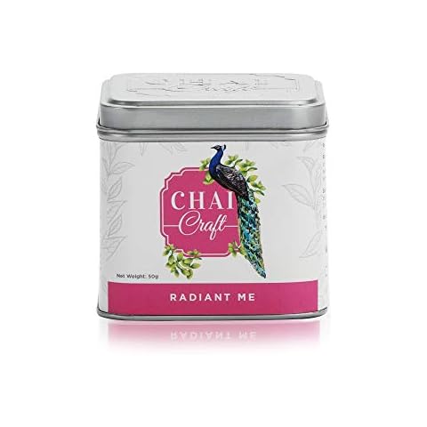 Chai Craft Skin Wellness Ayurvedic Herbal Green Tea -Healthy & Glowing Skin Tone, Loose Leaf Tea-Rose Petals, Orange Peel, Turmeric, Tulsi, Kuzdu Root Cover