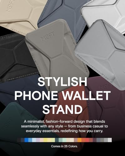 Image of MOFT Magsafe Wallet Stand Compatible with iPhone 16 /15 /14 /13 /12 Series, Angle Adjustment & MOVAS Phone Stand,Light Taupe