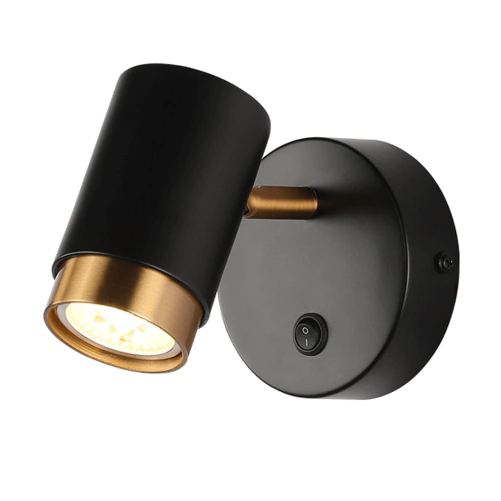Mini lampe de lecture de chevet orientable applique murale interieure fer GU10