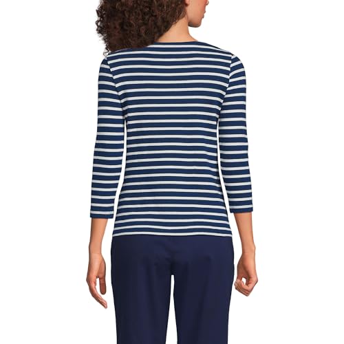 Lands' End Women's Mariner Jersey Boatneck Top2
