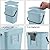 LALASTAR Compost Bin Kitchen, Small Compost Bin for Kitchen, Countertop Compost Bucket with Lid, Odorless Hanging Trash Can for RV/Office/Dog, Mini Food Waste Bin for Countertop, 3L/0.8 Gal, Blue