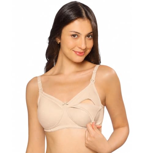 Image of MomToBe Women's Cotton Full Cup Non-Padded Feeding Bra /Nursing Bra /Maternity Bra