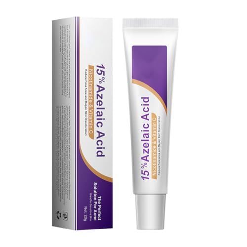 Teegxddy Crema Antiacné con 15% de ácido azelaico, Combate la Inflamación de los Folículos, Regula la Producción de Sebo de la piel y la limpia en Profundidad, 20 g