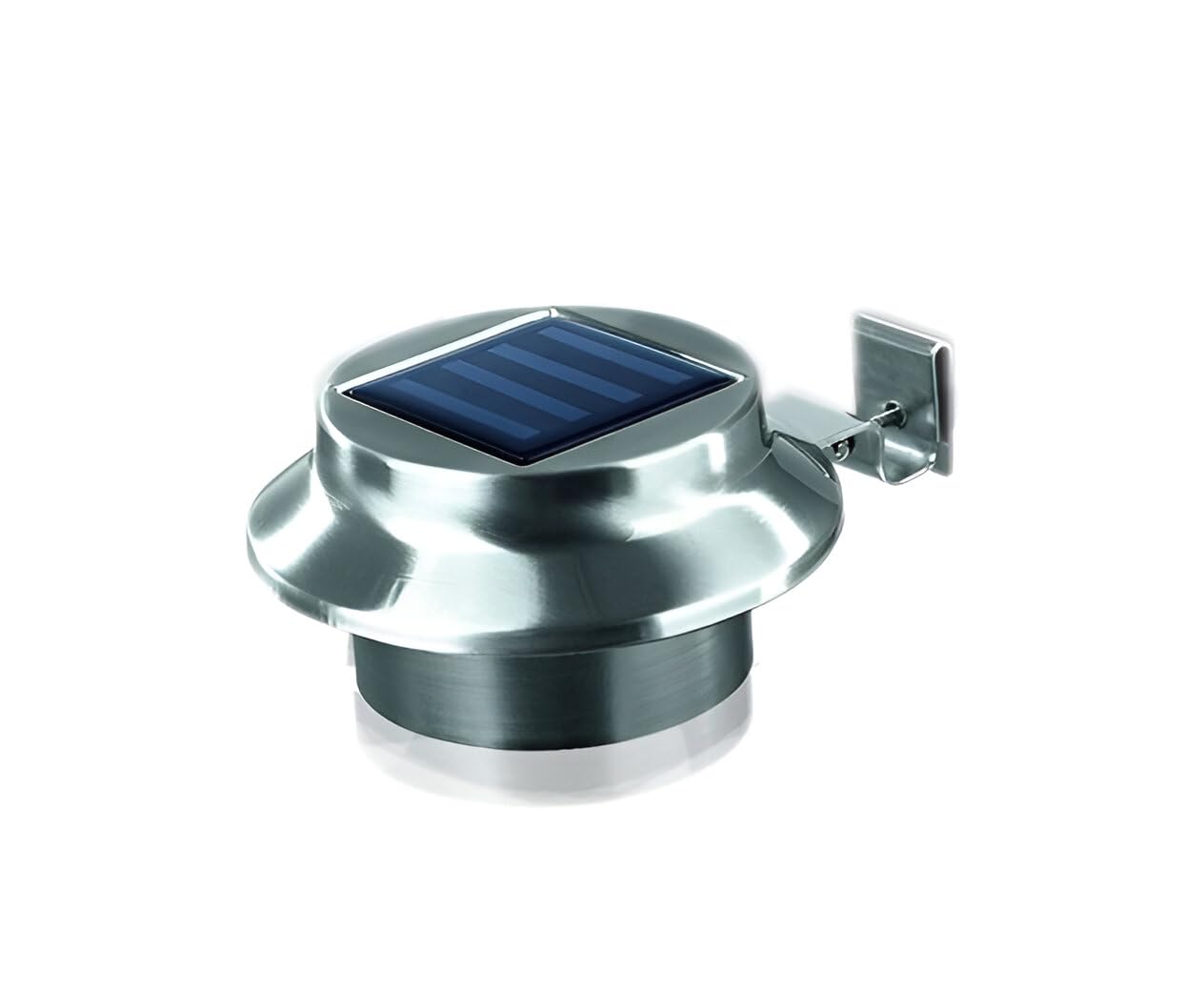 BURI Solar Dachrinnenleuchten 6er Set LED Gartenleuchten Zaunleuchten Solar | BURI Solarleuchte mit Einschaltautomatik für Zaun, Terrasse und Balkon, wetterfest und energiesparend im Außenbereich