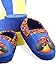 Nickelodeon Blaze and the Monster Machines Boys Toddler Plush Aline Slippers (9-10 M US Toddler, Red/Blue)